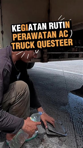 Pembersihan AC Truk dalam Perjalanan ke Palembang