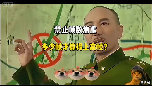 禁止帧数焦虑，多少帧才算得上高帧？#DIY电脑 #电脑小白 #帧数