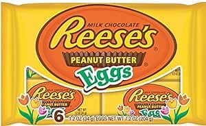 Reese's Easter Peanut Butter Eggs,1.2 oz 6-Count Packages (Pack of 4)