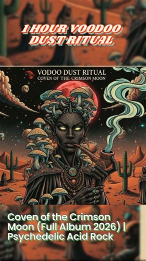 1 HOUR VOODOO DUST RITUAL - Coven of the Crimson Moon (Full Album 2026) | Psychedelic Acid Rock