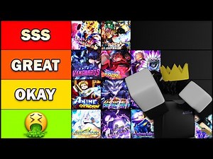 The BEST Roblox Anime Tower Defense Game (RANKED)