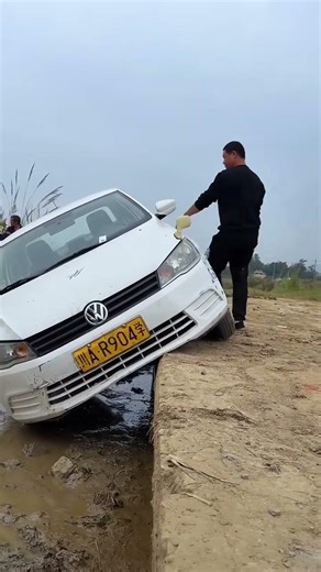If Your Car Gets Stuck In The Mud While Reversing, Just Press The Accelerator