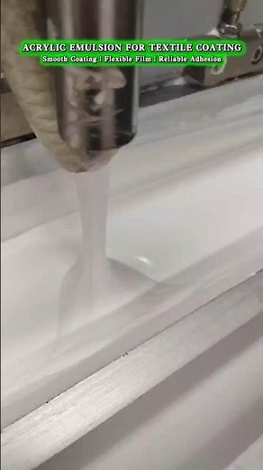 Water-Based Acrylic Emulsion for Textile Coating | Smooth Film & Flexible Finish