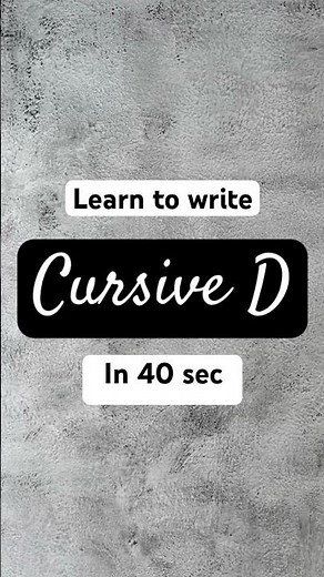 Cursive D | Writing Tutorial | handwriting Practice | American Cursive Handwriting | For Beginners