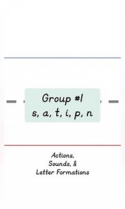 Jolly Phonics Group #1 s, a, t, i, p, n