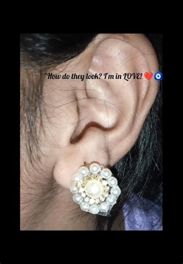 Stop buying expensive earrings! 😱 DIY Royal Studs Tutorial ✨ #Handmade #thediysoul #earringsdesign⚪✨