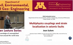 (Warren Lecture) J. Sulem: multiphysics coupling and strain localization