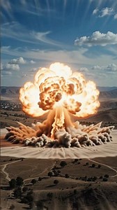 "What Happens When an Atom Bomb Explodes#AtomBomb #NuclearExplosion #MushroomCloud #shorts
