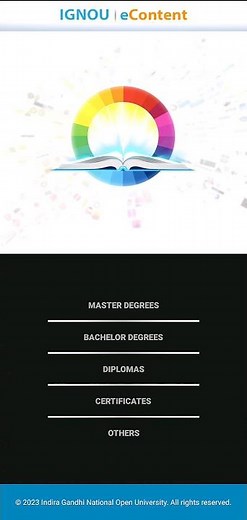 Ignou eContent app | How to download Ignou Study materials Online