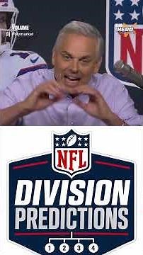 Colin's FINAL divisional predictions!