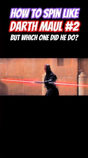 How to lightsaber spin like Darth Maul (probably) #starwars