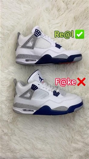 Real Vs Fake Midnight Navy Jordan 4 #shorts #sneakerhead #viral
