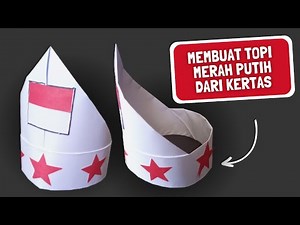 How to Make a Red and White Paper Hat for August 17th | Indonesian Independence Day