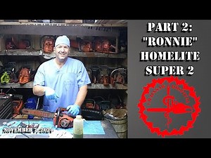 Part 2 (Ronnie) Homelite Super 2 Remove from Case, Fuel Line, and Clutch Removal #vintagechainsaw