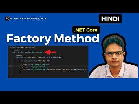 Factory Method Design Pattern in C# .NET Core | Real Example Explained | Hindi
