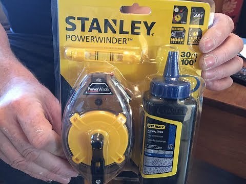Stanley Power Winder Chalk Line Set 30m