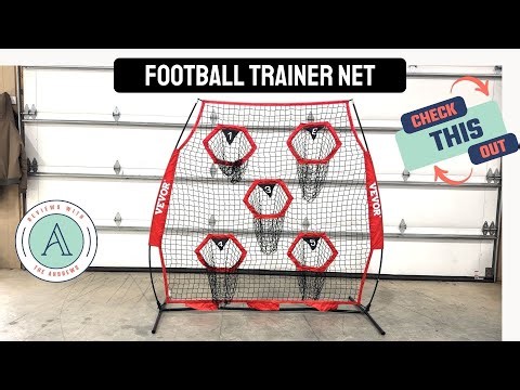 Great Football Throwing Trainer Net for Accuracy Practice #football