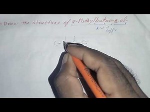 Draw the structure of 2-Methylbutan-2-ol #structure #iupac name #chemistry #chemistrynotes #organicc