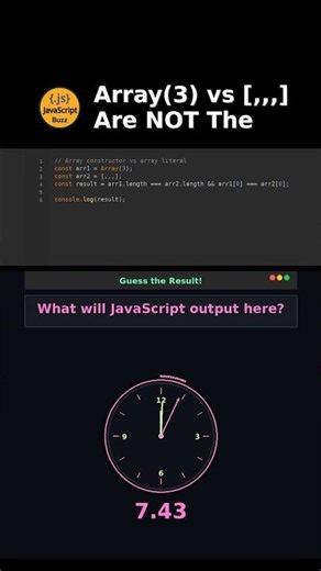 Array3 vs Are NOT The Same! #arrayconstructor