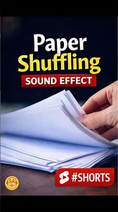 📄 Paper Shuffling Sound Effect #Shorts
