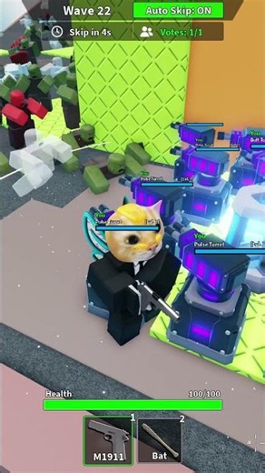 Turret Work Man Roblox Zombie Rush Survival