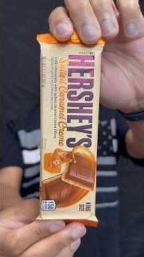 🍯 Salted Caramel Creme Hershey's milk chocolate candy bar cream filling 🍫 new flavor #caramel