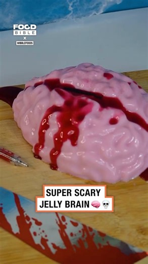 FOODbible | Super scary jelly brain 🧠💀 ⁠ ⁠ (🎥: TikTok / wibblefoods ) ⁠ ⁠ #foodbible #foodie #food #jelly #jellies #brain #brains #scary #spooky... | Instagram