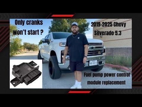 How to replace fuel pump power control module 2019 chevy Silverado 5.3