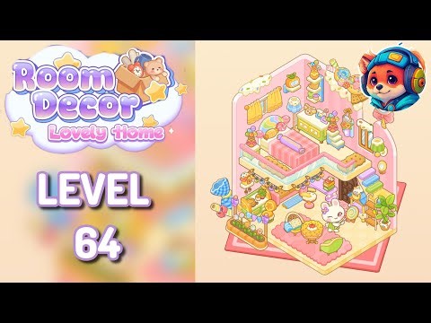 Room Decor: Lovely Home — Level 64 sweet dream candy room Walkthrough & Solution 🏡✨