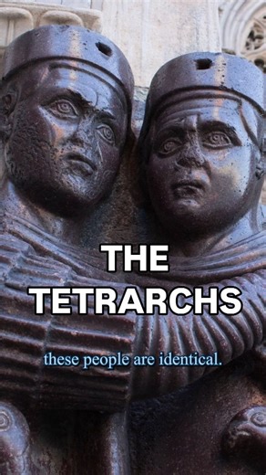 Tristan Hughes on Instagram: "When the Roman Empire was ruled by FOUR: the Tetrarchy. This is the go to sculpture for the Roman tetrarchs, which you can see today in Venice! It's the man who created this brand new form of Roman rule who we're covering in our newest episode of #TheAncients Podcast. The Emperor Diocletian! Listen wherever you get your podcasts. Watch on our NEW Ancients YouTube channel! Tetrarchy Sculpture images (Wikimedia Commons): Joanbanjo Carole Raddato (@followinghadrian) Gr