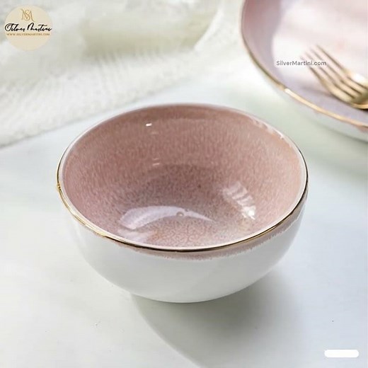 Authentic Japanese Porcelain Matcha Bowl 4.5″ | Handmade Tea Ceremony Chawan | Silver Martini