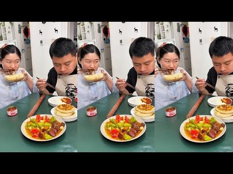 What are you looking at? If you want to eat it, make it yourself! #food #funny #couple #unexpecte...