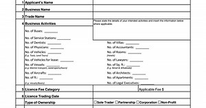 Business Licence Application