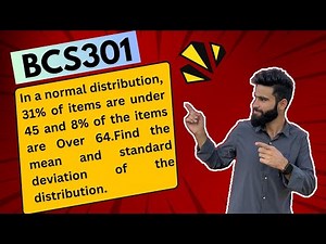 BCS301 Module 1| Solved Model Paper 1 |Q.No 2(c)|Normal Distribution