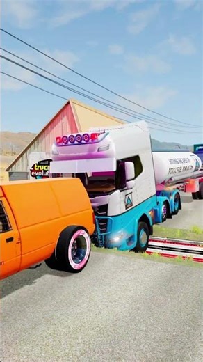 BeamNG.drive Truck Vs Reverse Speed Bump Spintires Mudrunner Eps 185