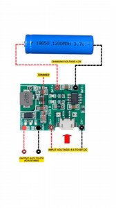 9.9K views · 45 reactions | 2A TP4056 | Lithium 18650 3.7V Battery charger with DC DC step up boost converter up to 27V output #madiskartech #tips #ideas #tutorial #viralpost #trendingpost #fyp #shorts #fbreels | Madiskartech | Facebook