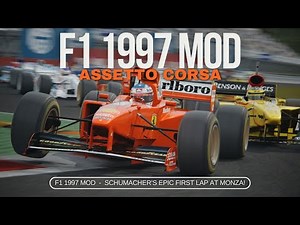 Assetto Corsa F1 1997 Mod – Michael Schumacher’s EPIC First Lap at Monza!