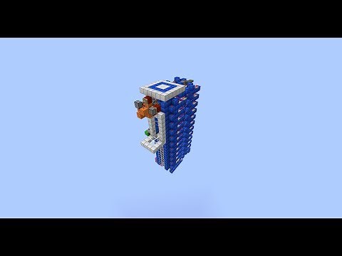 Hidden Elevator - Flush Elevator - Up and Down in Minecraft