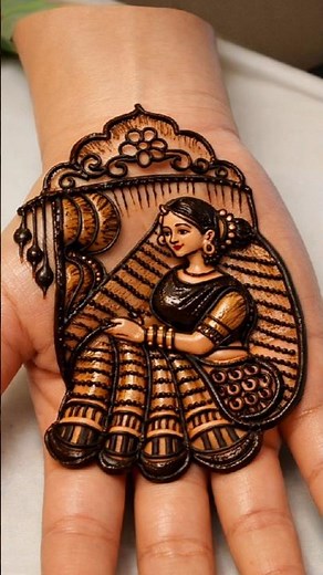 Dulhan Mehndi Design l Dulhan Kaise banaye l How to Draw bride l