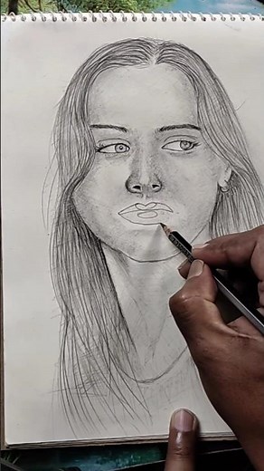 Satisfying amazing lips drawing technique #shorts