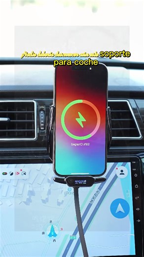 High-Tech Car Phone Mount with Wireless Charging
