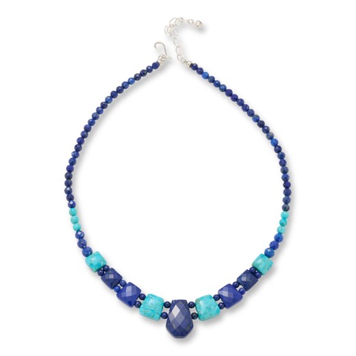 Jay King Lapis and Azure Peaks Turquoise 18" Necklace | HSN