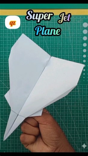 How to make the super speed JET PLANE , homemade origami paper jet# plane #craft #short😱