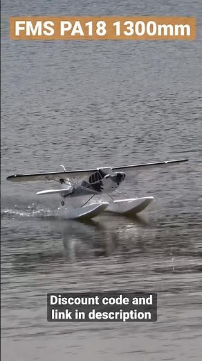 FMS PA-18 Super Cub 1300mm at the float fly #fms #rc #bushplane