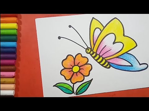 Easy and simple Butterfly Drawing