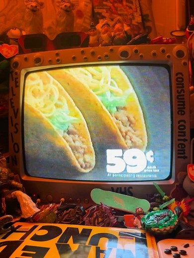 Retro Taco Bell commercial “3 new menus” “59c 79c 99c” VHS TV Recording