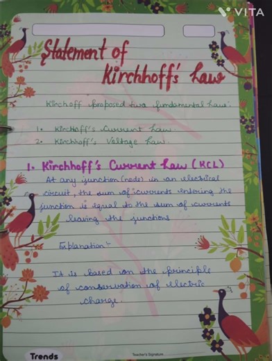 class 12th physics file on Kirchhoff's law #physics#kirchhoffslaws #projectfile