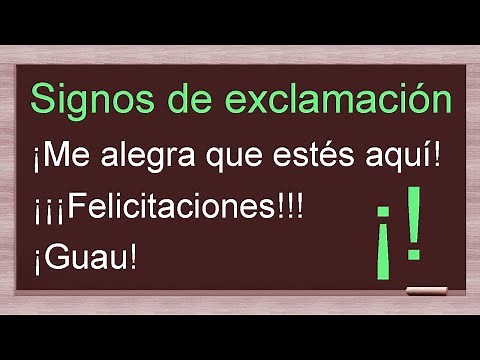 Signos de exclamación, reglas de uso y ejemplos