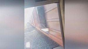 Train Narrowly Misses School Bus in Viral Video