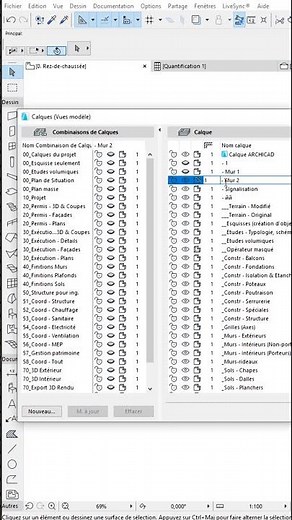 ARCHICAD ASTUCE ARCHICAD "POV" #3 Intersection dans combinaisons des calques / Calques